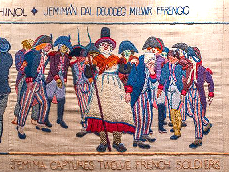 Jemima Nicholas captures 12 French soldiers.